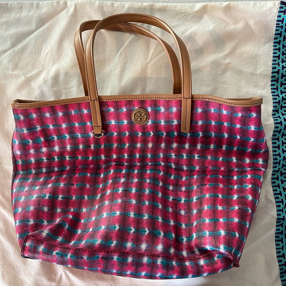 TORY BURCH Coated Canvas Crossbody Tote